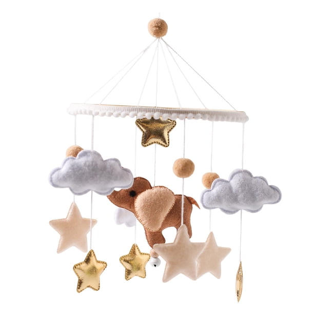 Cuna de bebé móvil, desarrollo Visual, decoración de guardería, colorida para niños de 0 años o más, carillón de viento de fieltro, juguetes móviles d