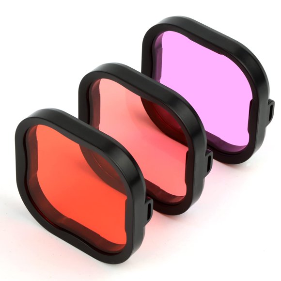 Filtros de lentes de buceo QiUniu para GoPro Hero 8-12 negros con funda