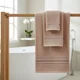 thumbnail image 2 of Toallones De Baño Teng Fei 70 Cm, Set De 3 Unidades Salmón Claro Rayas, 2 of 3