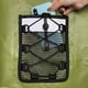 thumbnail image 2 of Mochila impermeable con tapa enrollable, 10 litros, impermeable, 3D MaxSpider, verde, 2 of 5
