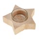 thumbnail image 1 of candelero de la decoración de madera sólida candelero titular de la luz del té vacaciones estrella, 1 of 5