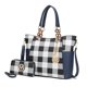 thumbnail image 1 of Bolso MKF Collection Mariely de piel vegana azul marino, 1 of 8