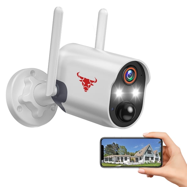 Security Cameras Wireless Outdoor , 2-Way Audio Battery Powered Wi-Fi Cameras For Home Security With IP65 Weatherproof , 1080P HD Night Vision, PIR Motion Detection, 2.4g WiFi