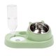 thumbnail image 5 of Comedero Para Perros Cuencos Dobles Acero Inoxidable Cachorro Mascota Gato Cuencos Comida Agua Verde, 5 of 5