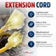 thumbnail image 2 of Cable de extensión LifeSupplyUSA 7,6 m calibre 12/3 con 3 tomas, 2 of 9