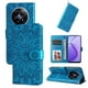 thumbnail image 1 of Funda tipo cartera FOXDOCK para Realme 12 5G , diseño girasol en relieve, cuero PU, cierre magnético, soporte y tarjetero, 1 of 5