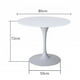 thumbnail image 3 of Mesa Redonda Moderna De Comedor Tulip 80cm Con Base Metalica - Negro, 3 of 3