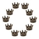 thumbnail image 5 of 10 piezas mini cuentas de encantos de la corona para los hallazgos de joyas que hacen 6 x 11 mm de bronce, 5 of 5