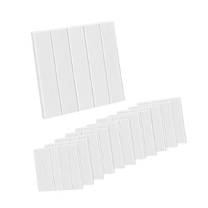 Magideal - 12 Pegatinas Para Azulejos, Paneles Acústicos De Utilidad Prémium, Tableros Creativos De Insonorización, Pegatinas De Pared Para Sala De Estar, Cocina Blanco