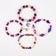 thumbnail image 3 of Set de Pulseras HESHPAWS USA American Flag 4PCS Rojo Azul Blanco, 3 of 3