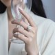 thumbnail image 5 of Anillos de Boda de Moissanita de 1-2 Quilates Color D VVS1 Anillos de Diamante Corte Redondo Anillos de Compromiso de Moissanita de Plata Esterlina S925 para Mujer con Certificado, 5 of 9