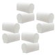 thumbnail image 2 of Conjunto de 8 muebles de franela sofá reposabrazos cubre protectores blanco, 2 of 5