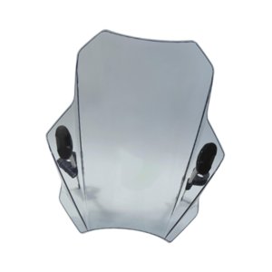 Ioensy - Accesorio Universal Para Parabrisas De Motocicleta, Deflector De Viento Versátil Para Motocicleta, Color Gris