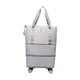 thumbnail image 4 of Bolsa De Lona Con Ruedas Para Ropa, Bolso De Mano Con Ruedas Para Exteriores, Deportes, Fitness, Gris, 4 of 5