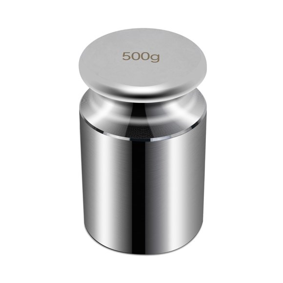 Peso de calibración HFS (R) de 500 g, clase M2, acero cromado