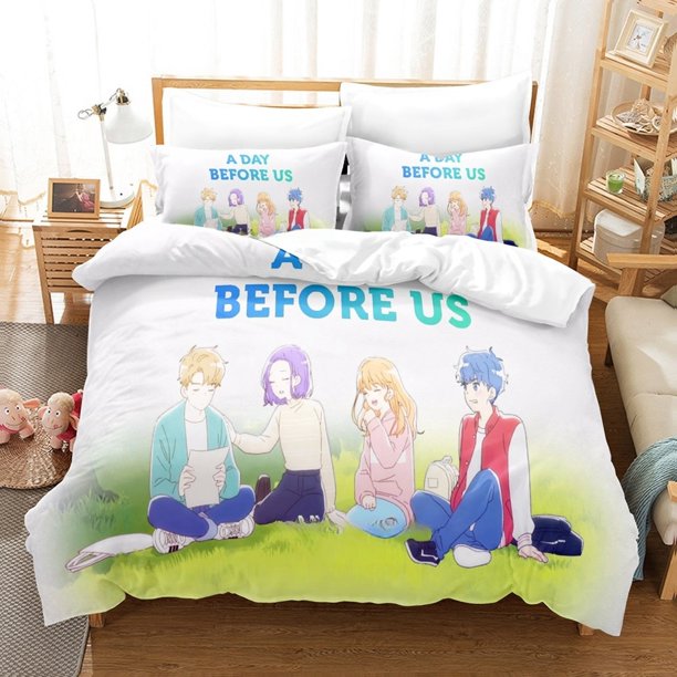 Anime A Day Before Us Bedding Set Single Twin Full Size Bed Set Adult Kid Bedroom Duvet cover Sets Home Textiles Bed Sheets