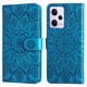 thumbnail image 2 of Funda tipo cartera FOXDOCK para Xiaomi Redmi Note 12 Pro 5G , diseño girasol en relieve, cuero PU, cierre magnético, soporte y tarjetero, 2 of 5