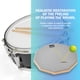 thumbnail image 2 of Drum Practice Pad GrowDaily de 12 pulgadas con 2 pares de bastones Maple 5A, 2 of 8