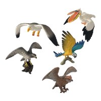 Bothyi - 5 Piezas Mini Pájaros Figuras Modelo Pájaros Artificiales Juguetes De Figura Para Niños Estilo De Juguete A