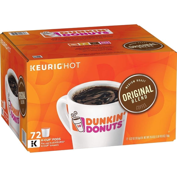 Café Dunkin' Original Blend K-Cups 72 unidades