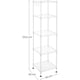 thumbnail image 3 of Estanteria Organizador Blanco Ajustable 5 Niveles Dunker, 3 of 8