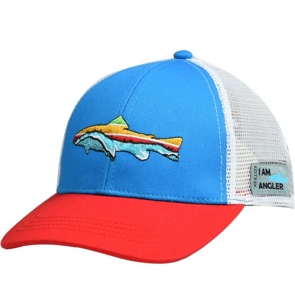 GORRA EDTREK Juvenil 52‑57 cm Roja/Azul con Malla y Snapback