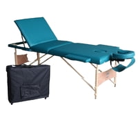 Camillas Chile - Camilla Plegable M1 Pro Ruedas Verde Azulado