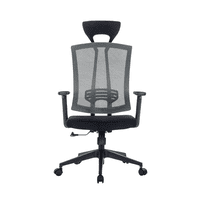 Silla De Oficina Ergonomica Pro Apoyacabeza Javimate Color Negro