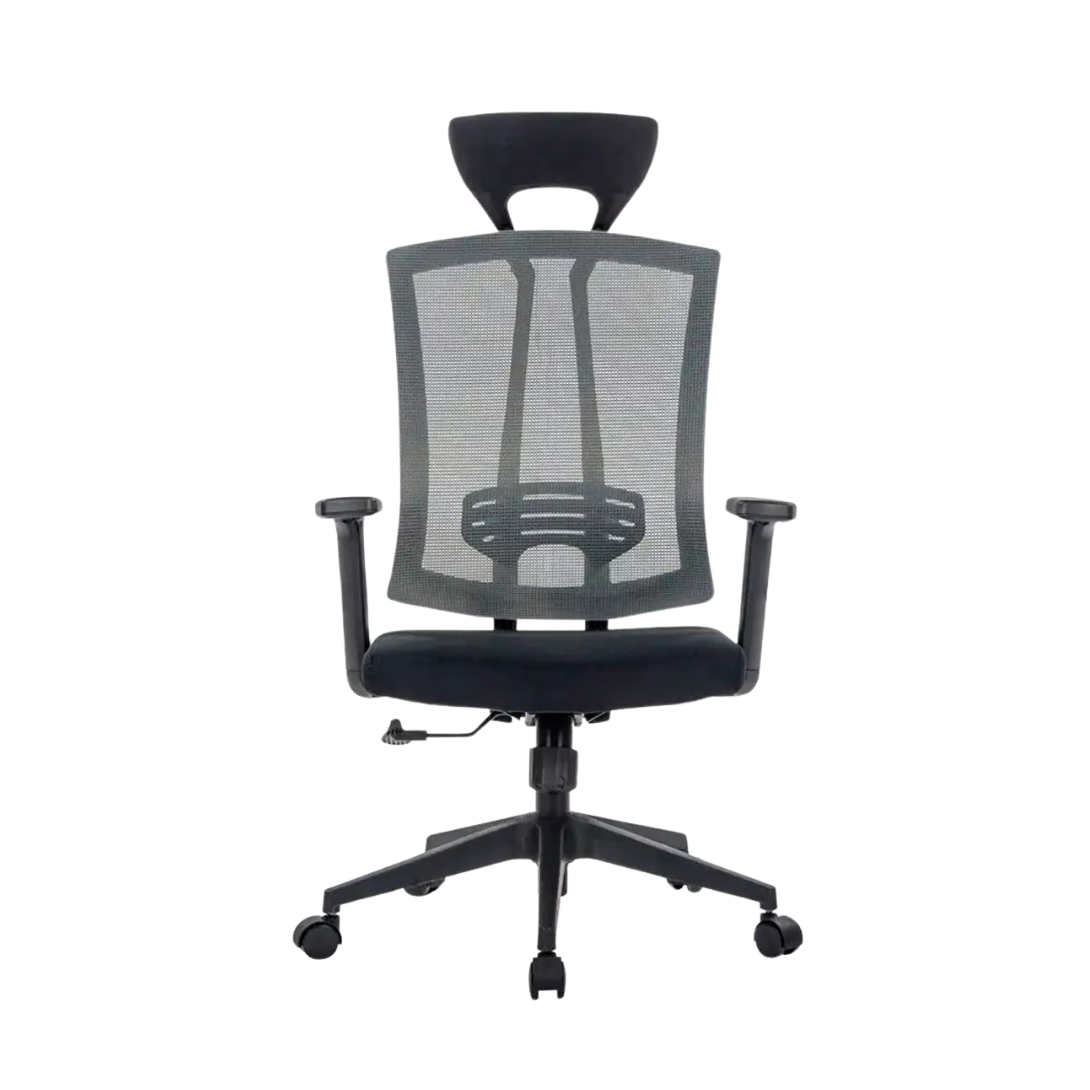 Silla De Oficina Ergonomica Pro Apoyacabeza Javimate Color Negro