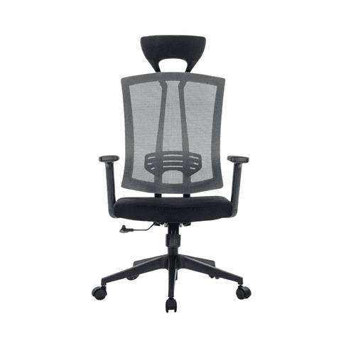 Silla De Oficina Ergonomica Pro Apoyacabeza Javimate Color Negro