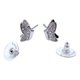 thumbnail image 1 of Aros Apegados, Mariposa, Circonita Pavé, Regalo Mujer Plateado, 1 of 9
