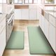 thumbnail image 1 of Set de Tapetes de Cocina AUTODECO Verde Claro 2 Piezas 43x74 cm, 1 of 7