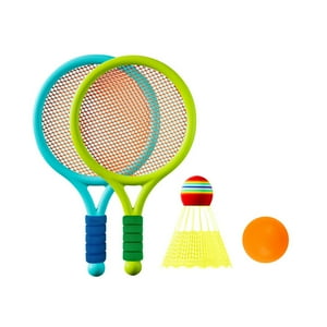 Genérico - Juego De Tenis De Bádminton Para Niños, Raqueta De Tenis Para Niños Para Entrenar Juguetes De Playa, Azul Y Verde