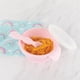 thumbnail image 2 of Set mi primer plato + cuchara de silicona rosa, 2 of 3