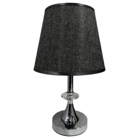 Importclick - Lampara Mesa Metal Negro 11X5X23 Cm