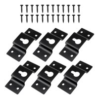 Magideal - 6 Piezas De Soporte De Altavoces De Montaje De Pared De Altavoces Conectores Accesorios Multipropósito Para Pinturas De Pared Genéricas Con Tornillos Estilo B
