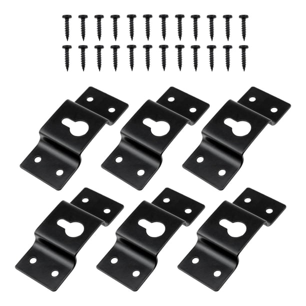 6 piezas de soporte de altavoces de montaje de pared de altavoces conectores accesorios multipropósito para pinturas de pared genéricas con tornillos Estilo B
