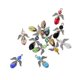 thumbnail image 3 of 12Pcs Con Cuentas Angel Heart Wing Faceted Glass DIY Dangle Colgante Multi, 3 of 5