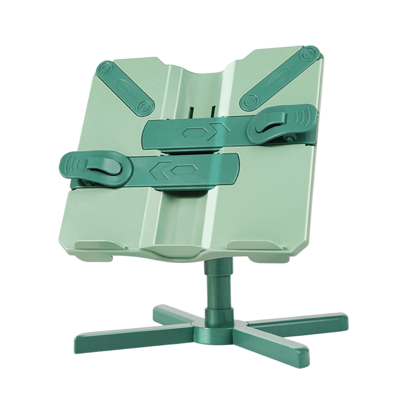 Bothyi - Soporte Para Libros Soporte Portátil Duradero Soporte Para Tableta Para Cocina Escritorio Dormitorio Verde