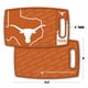 thumbnail image 2 of Tabla de cortar YouTheFan 36 cm x 23 cm Texas Longhorns, 2 of 5