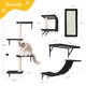 thumbnail image 4 of Escalador moderno para gatos Cat Furniture ESOTTE, montado en la pared, negro, 4 of 7