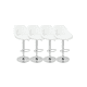 thumbnail image 1 of Pack 4 Sillas De Bar Ajustables Ecocuero Dani Blanco, 1 of 3