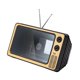 thumbnail image 5 of Amplificador De TV De 11" De Dise?o Retro, Regalo Para Papá, Miniamplificador Para Juegos, Cualquier Teléfono Inteligente, Dorado, 5 of 5