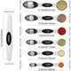thumbnail image 2 of Cucharas medidoras BIDFUL de 9 piezas de acero inoxidable, modelo 1161Cda, 2 of 3