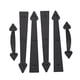 thumbnail image 3 of Kit de herrajes decorativos para puertas de garaje, magnético, negro, 3 of 7
