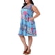 thumbnail image 4 of Vestido de verano sin mangas con cuello redondo y bolsillos para mujer de talla grande Agnes Orinda, 4X rosa azul, 4 of 5