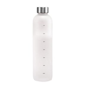 Magideal - Botella De Agua Motivacional Que Le Recuerda Que Más Agua 32 Oz / 1000 Ml Con R De Tiempo Botella De Motivacionportiva Para , Blanco