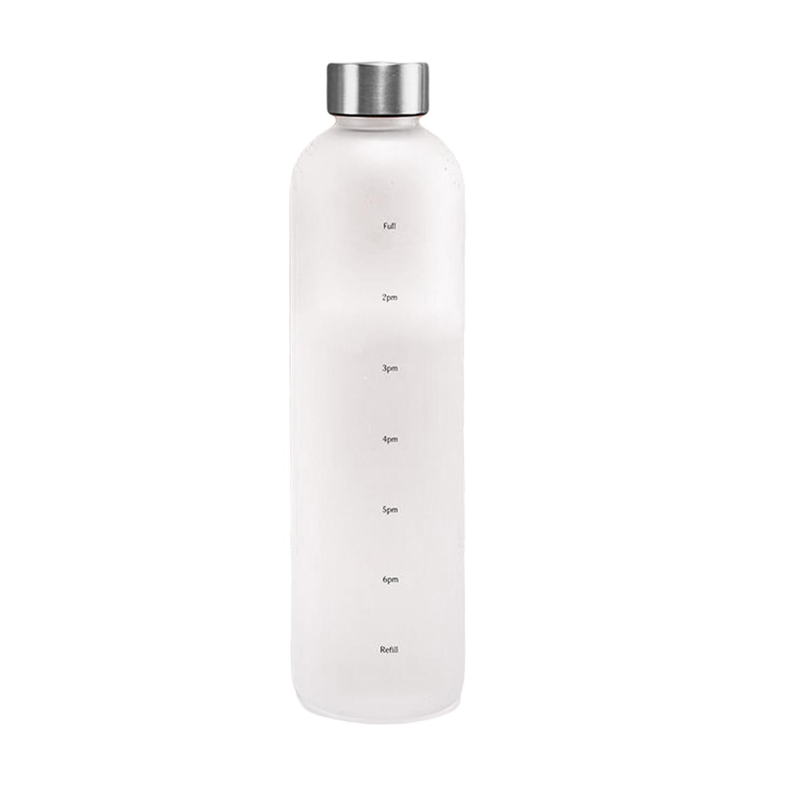 Magideal - Botella De Agua Motivacional Que Le Recuerda Que Más Agua 32 Oz / 1000 Ml Con R De Tiempo Botella De Motivacionportiva Para , Blanco