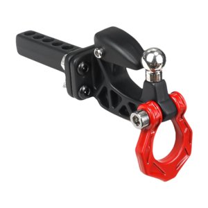 Magideal - Gancho De Tracción Para Coche De Control Remoto, Pieza De Actualización, Resistente, 1:10, 1:18, Gancho De Remolque Para Vehículos De Orugas Trx4 Rc, Rojo