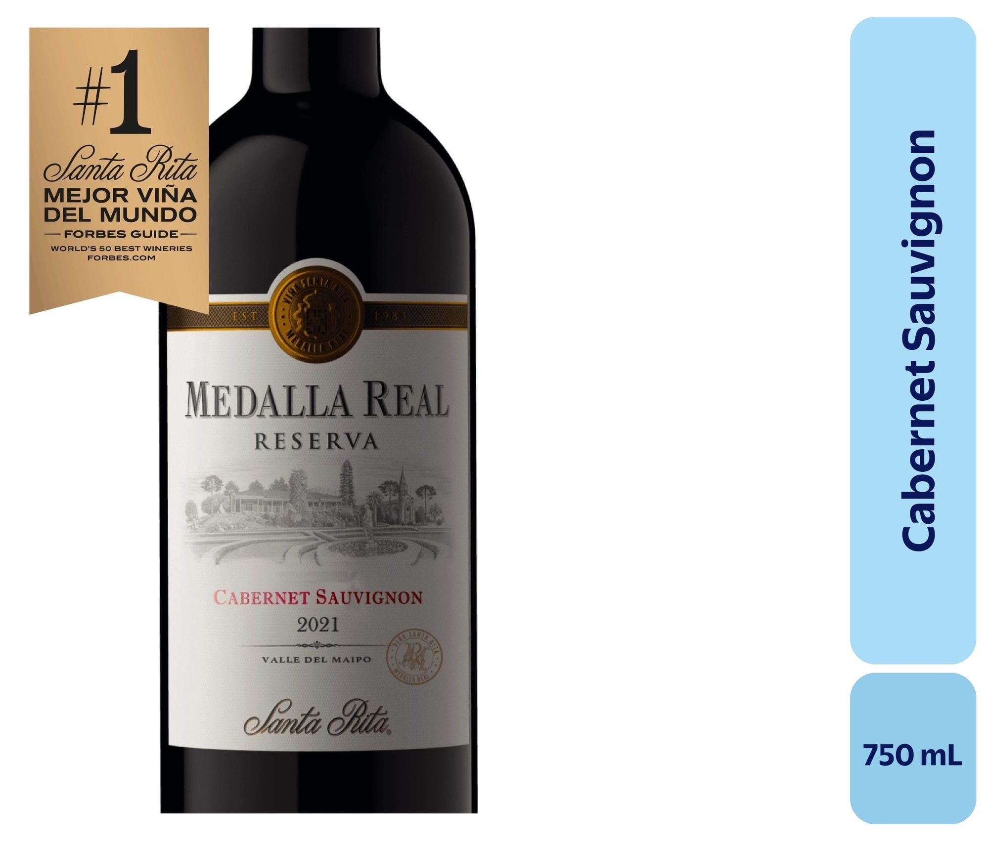 Vino Cabernet Sauvignon Botella 750 mL Medalla Real
